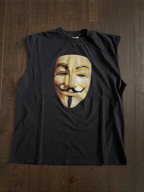 Vintage Y2K V for Vendetta movie comic book tank top